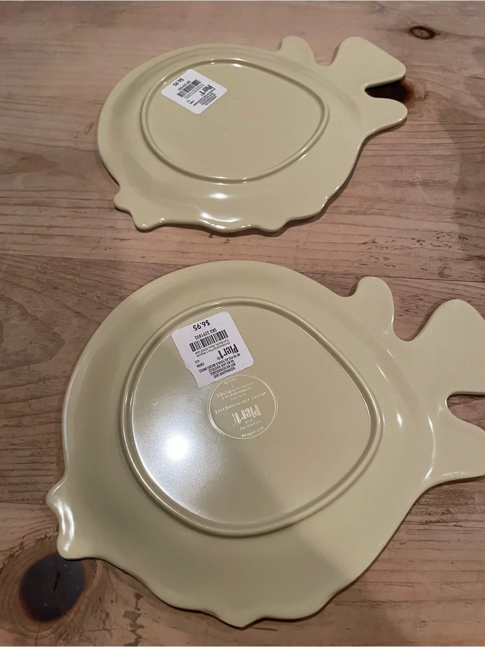 NWT Pier 1 set (10) Colorful puffer fish melamine plates appetizer salad sushi